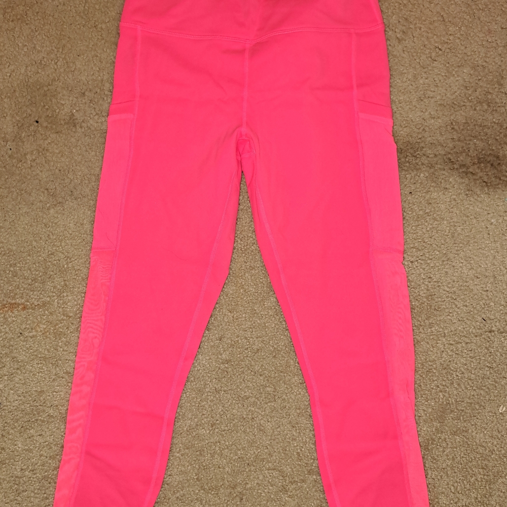 Fabletics Women's Neon Pink Powerhold Leggings